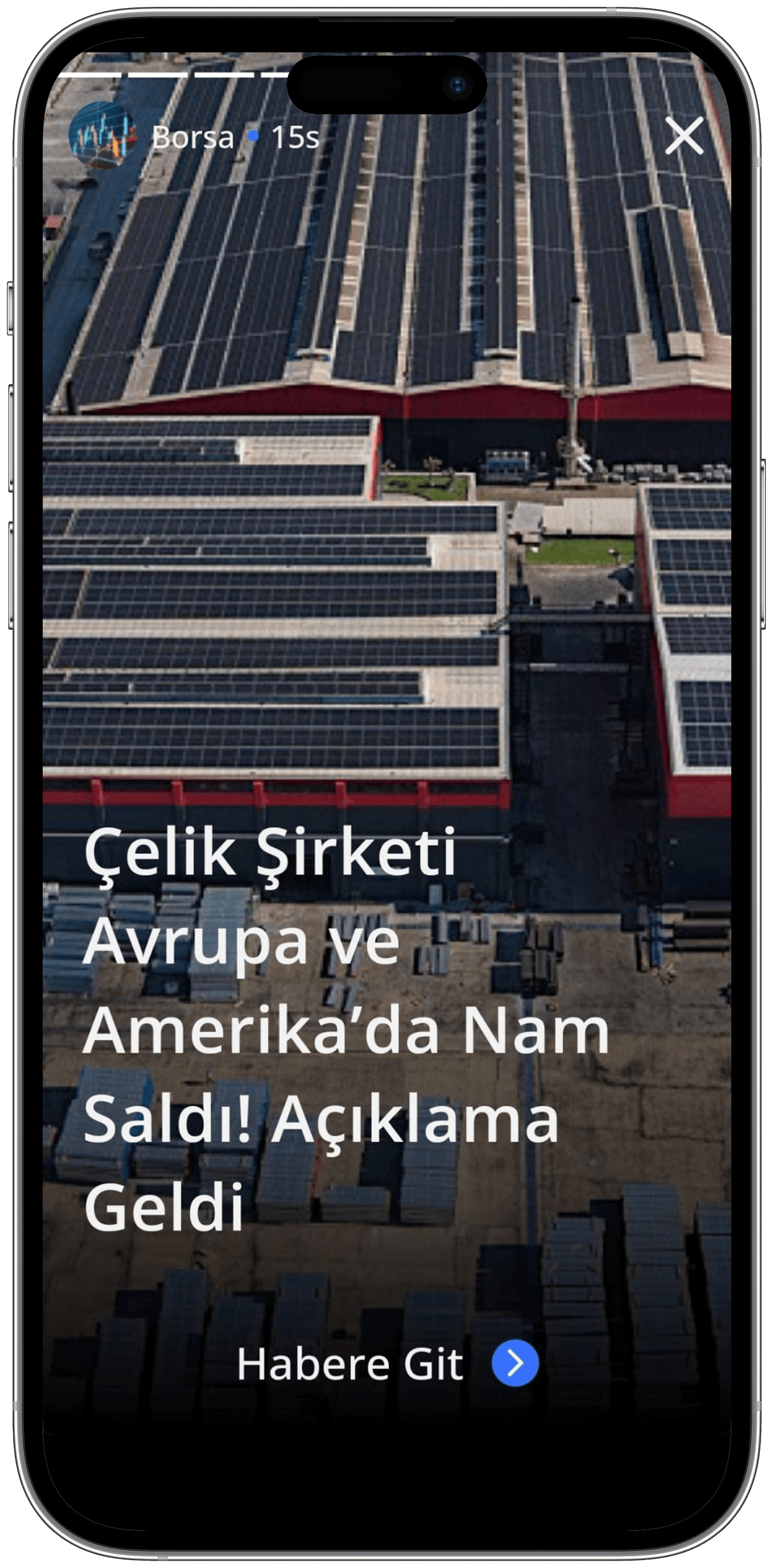 Paratic Haber Mobil Uygulaması Story Görüntüsü